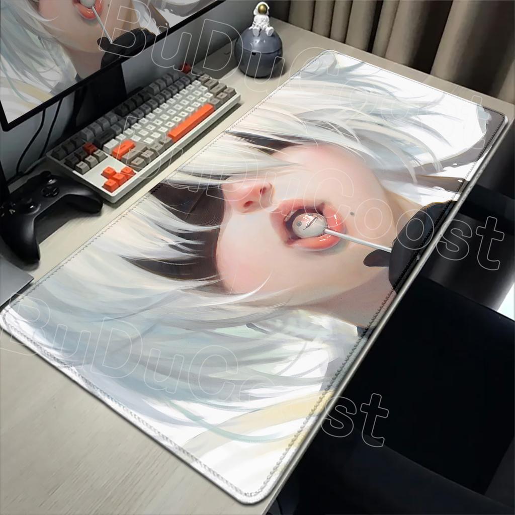 E-sports Pretty NieR:Automata 2B Mouse Pad Large Rubber Tablepad PC Game Mousepad Laptop Deskmat Non-slip Computer Keyboard Mat