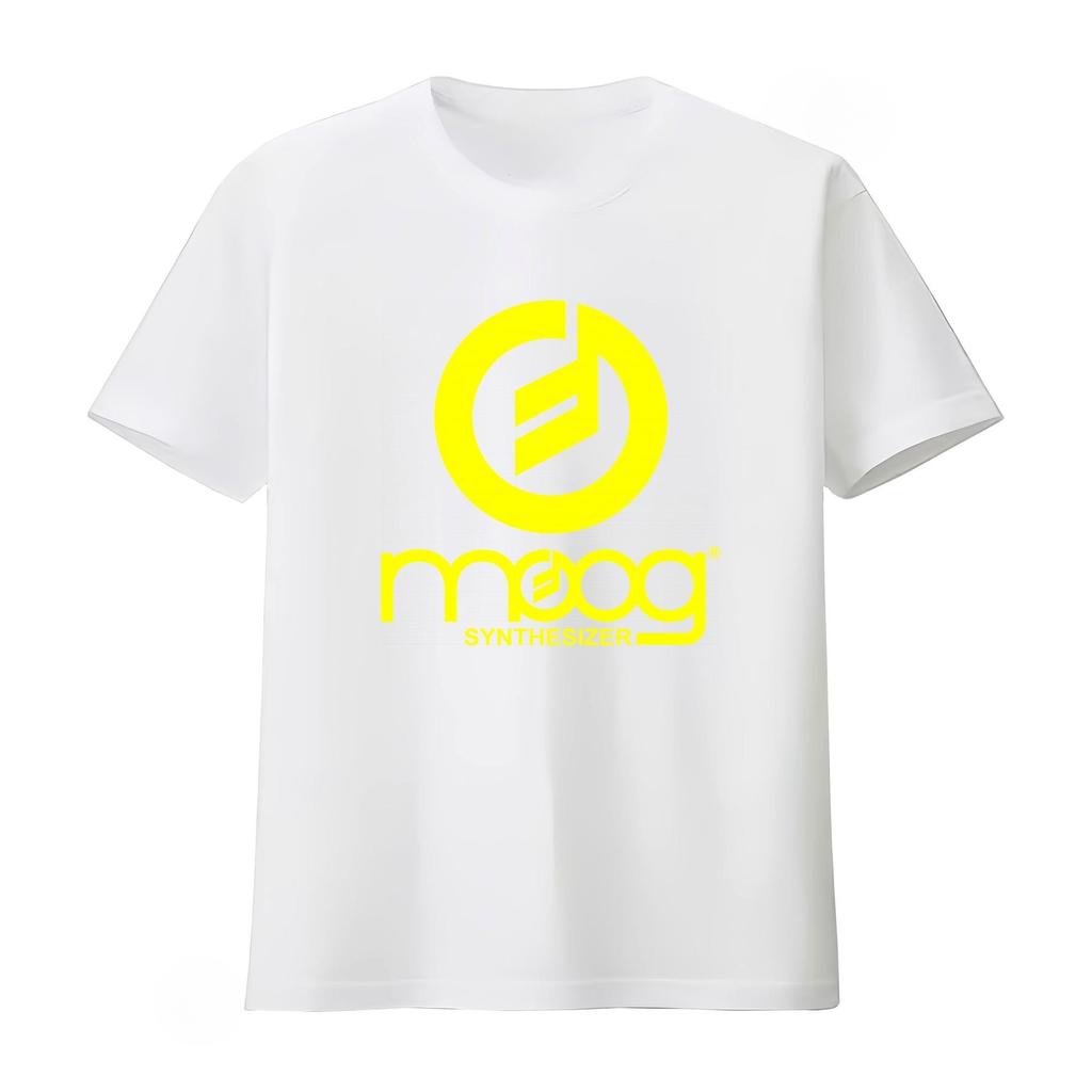 Футболка с логотипом синтезатора MOOG для любителей музыки Удобный Стильный дизайнерский Топ Для повседневной носки Унисекс Женская 2026 летняя футболка