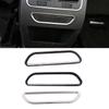 For Haval F7 F7X 2018-2024 Car Center Console Armrest Rear Seat Heating Button Decoration Cover Trim Stainless Steel Sticker
