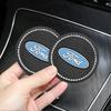1/2pc Diamond Car Coaster Non-Slip Pad Water Cup Holder Interior Mat For Ford ST Fiesta Focus 3 4 Edition Mondeo Fusion Ecosport