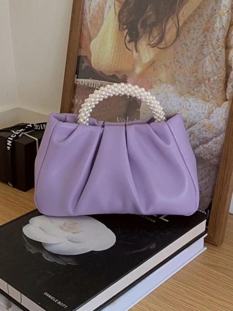 Сумки с верхней ручкой для женщин, новые милые модные сумки для девочек, простые женские плиссированные кожаные сумки через плечо, женские вечерние сумки