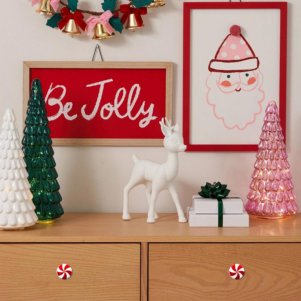 2-8 шт. чехлы для дверных ручек рождественские чехлы для ручек креативные ручки для шкафа комода рождественские ручки для ящиков для спальни гостиной