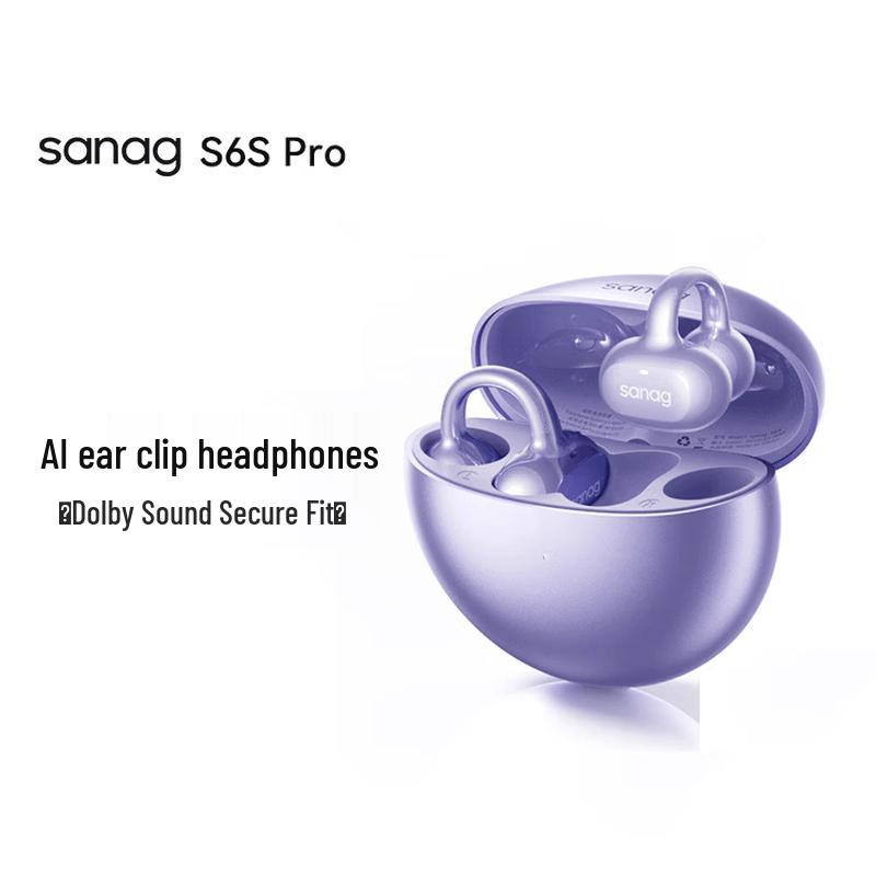 Беспроводные Bluetooth-наушники SANAG S6S Pro с креплением-клипсой
