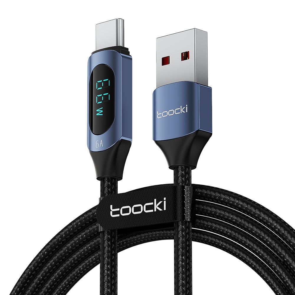 Toocki 100W USB Type C Cable For Huawei Honor Xiaomi Samsung Super Charge Fast Charging USB C Charger Data Cable Wire Cord 1m 2m