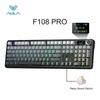 AULA F108 PRO Wireless Mechanical Keyboard with Screen Knob Full Size 8000mAh Battery RGB Backlit Hot Swappable Gaming Keyboard