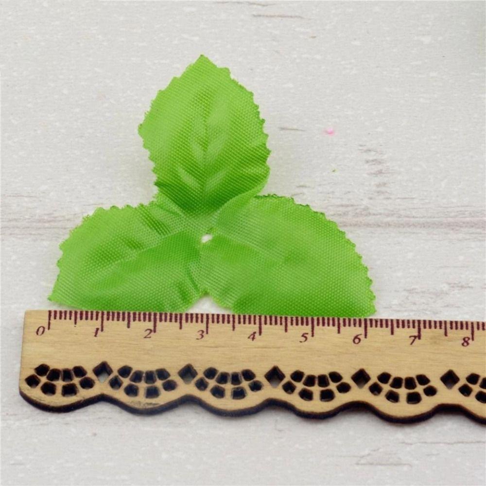 100pcs Artificial Plants Rose Green Leaves DIY Wreath Leaf Artificial Flower Leaves