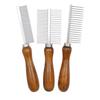 Antique Solid Wood Pet Comb for Cats and Dogs