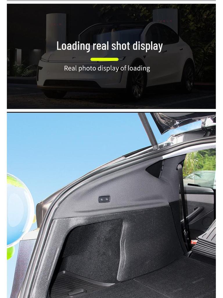 2025 Tesla Model Y Trunk Side Pocket TPE Protective Mats - Wear & Scratch Resistant