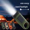 Solar Hand-Crank Multifunctional Emergency Flashlight and Camping Power Supply