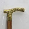 Antique Style Victorian Vintage Designer Brass Handle Cane Wooden Walking Stick