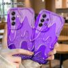 Phone case: 2D flat, suitable for Samsung Galaxy A34 A35 M05 M06 S20 S22 S21 FE Plus 5G protective case, purple flowing sand, perfect Christmas and Ha