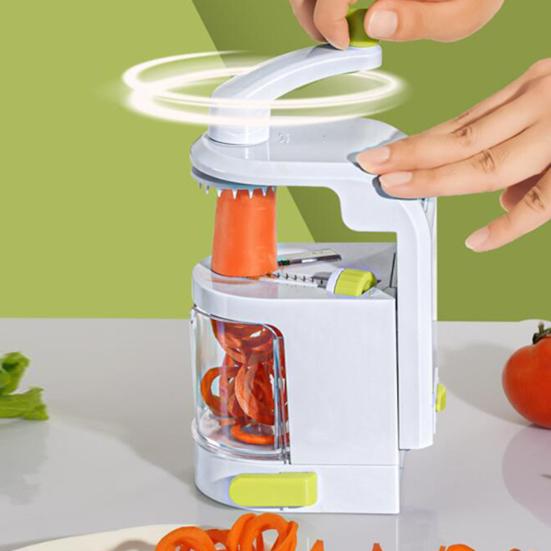 Овощерезка, ручная спиральная овощерезка, съемная, легко чистящаяся овощерезка, кухонный гаджет