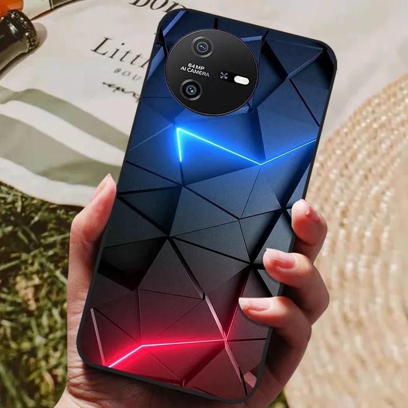 Чехол для Blackview Oscal Tiger 12, крутой силиконовый TPU с рисунком, мягкая крышка для чехлов OSCAL TIGER 12, черный защитный корпус для телефона