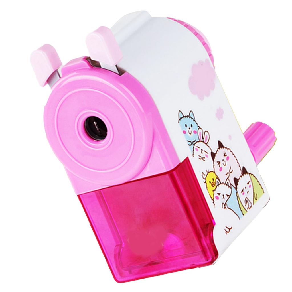 Вращающаяся точилка для карандашей Cute Portable Efficient Hand Crank Manual Pencil Sharpener для студентов