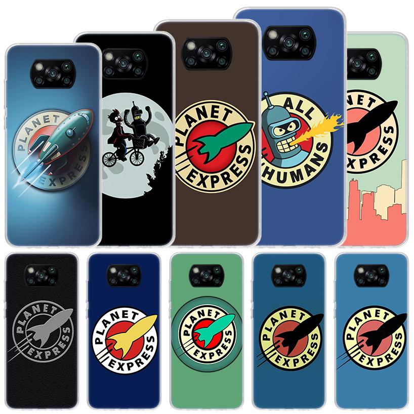 Futurama Planet Express Soft Case For Xiaomi Poco X7 X6 X5 X4 X3 Nfc F7 Ultra F6 F5 Pro Phone Cover F4 Gt F3 M5S M4 M3 M5 M6 Coq