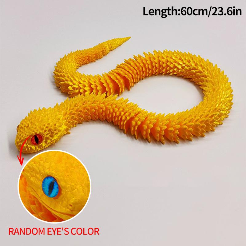 3D-печатный Змеиный Дракон 3D-печатные Фигурки Новогоднее Украшение Традиционное Настольное Украшение 3D-игрушки Подарки на Новый год 2025