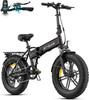 ENGWE folding electric bicycle, 48V 13Ah battery, range of 50-120 kilometers, 20-inch wide tires, 7 speeds, EP-2 Boost.