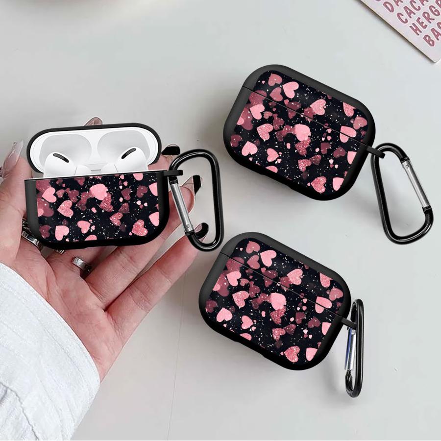 Чехол для Airpods Pro Pro3 3 Pro2 2 1 4 Чехлы для наушников Обложка Розовое в форме сердца