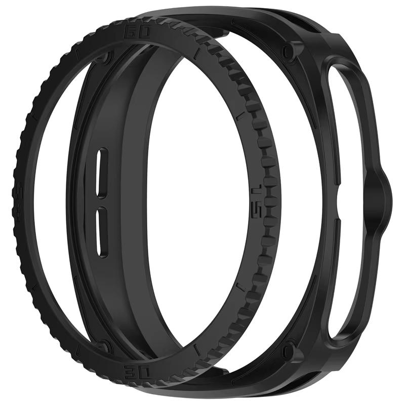 Чехол+Защитное кольцо для весов Для Samsung Galaxy watch 8 classic 46mm Аксессуары Жесткий поликарбонатный бампер Корпус Galaxy watch 8 classic