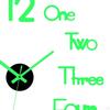 Acrylic Luminous Wall Clock Stickers 3 Clocks Glowing Non Ticking Frameless for Living