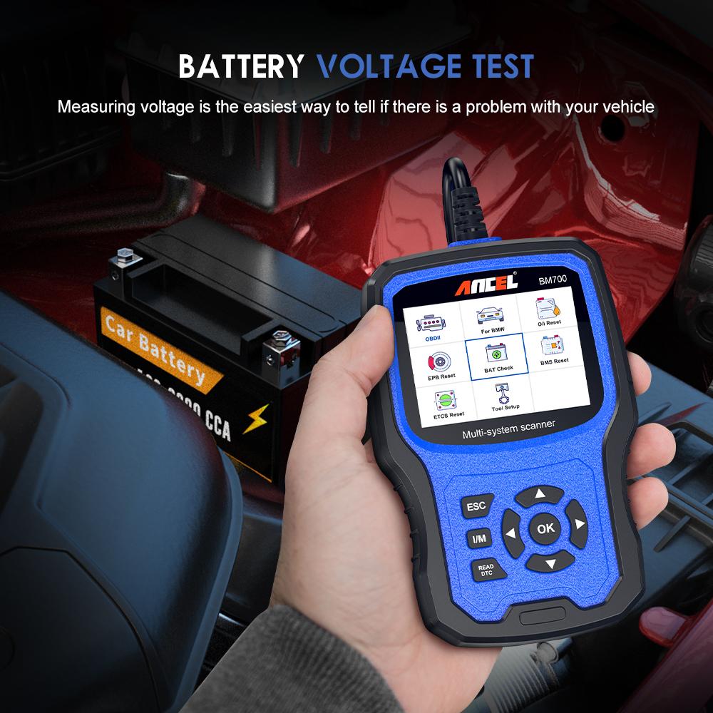 ANCEL BM700 PRO OBD2 Automotive Scanner Injector Coding EPB SAS Airbag ABS Oil Reset All System OBD Car Diagnostic Tool for BMW