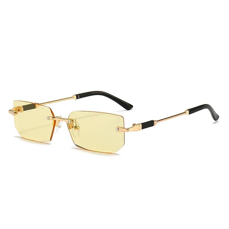 Summer New Frameless Women Sunglasses Fashion Personality Multi Color UV400 Protection Unisex