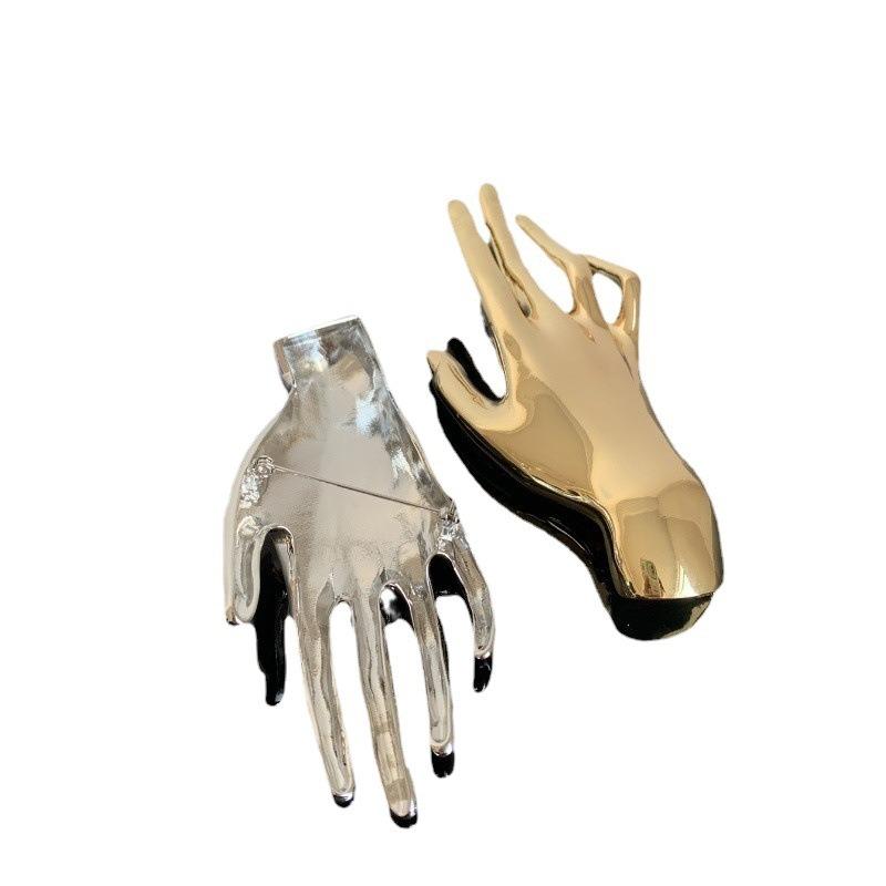 Металлическая Глянцевая Большая Брошь Мужская и Женская Костюм Текстурированный Маленький Платок Шарф Булавка для Шарфа Брошь Аксессуары для Одежды