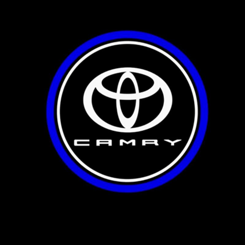 BAWI7 2PCS Car Door Welcome Light Laser Projector Light Ground Light Warning Light for 2004-2021 Toyota Camry 6th/8th/9th Gen