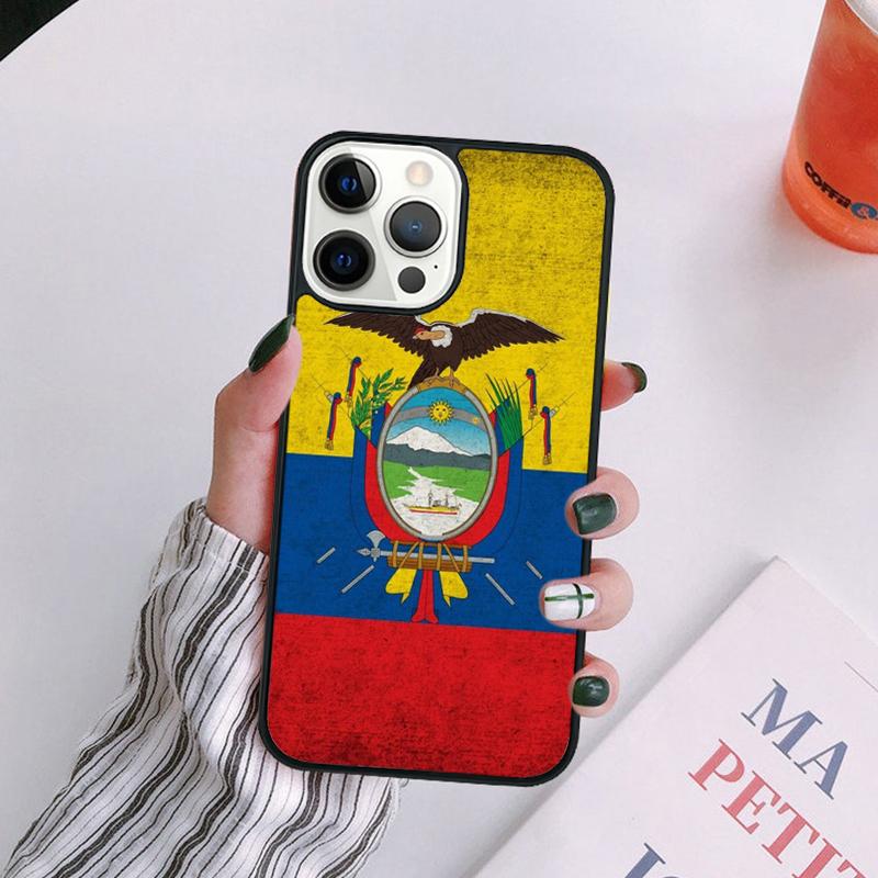 Ecuador Flag Phone Case For iPhone 17 Air 14 13 12 16Pro Max 15 11 Plus Max Cover Shell coque