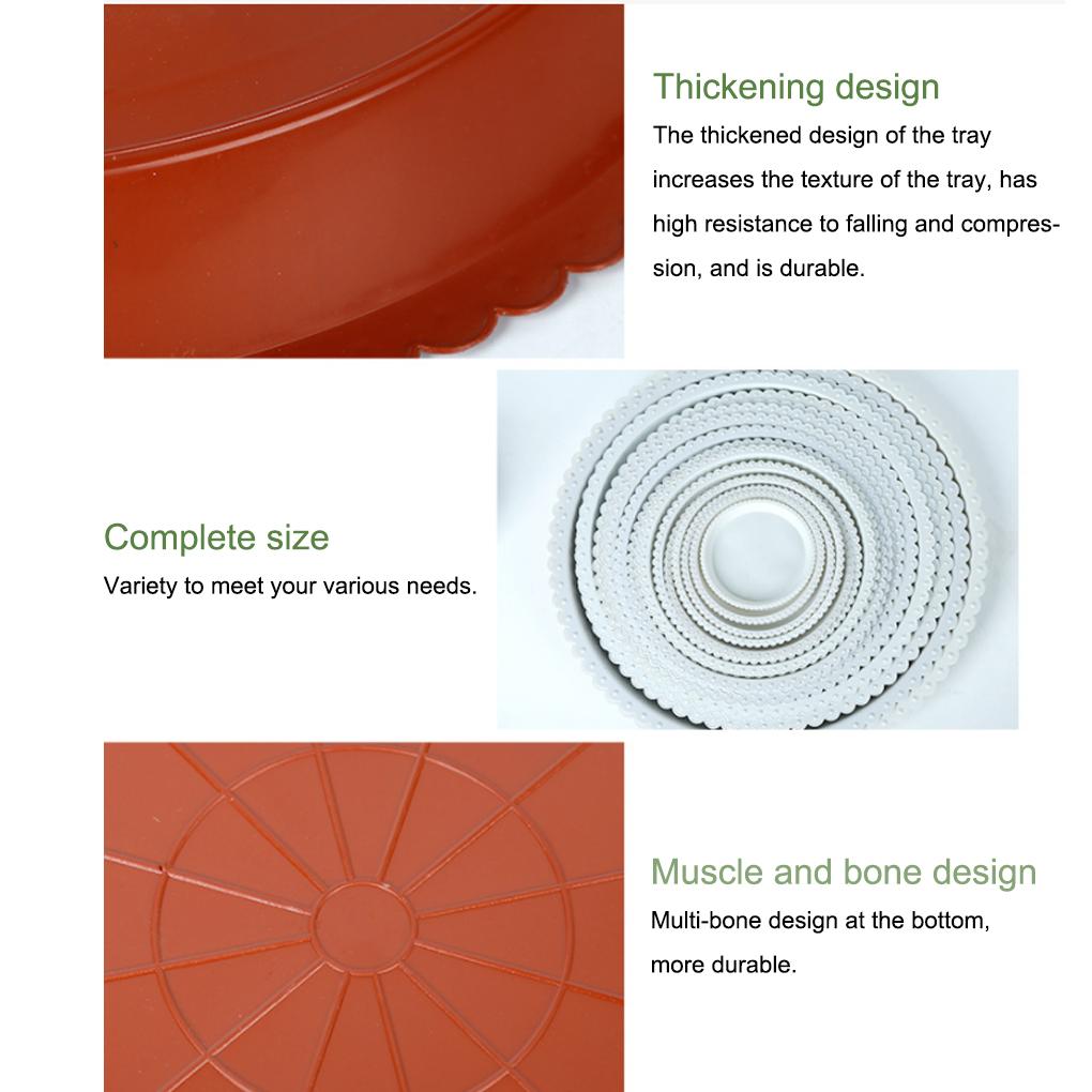Поддон для цветочного горшка, прочное большое основание для посадки, круглые поддоны для посадки, садовые принадлежности, инструменты, кашпо