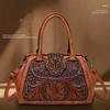 High Quality Vintage 3D Embossed PU Leather Women Shoulder Crossbody Bags Large Capacity Female Handbags Luxury Women's Tote Bag