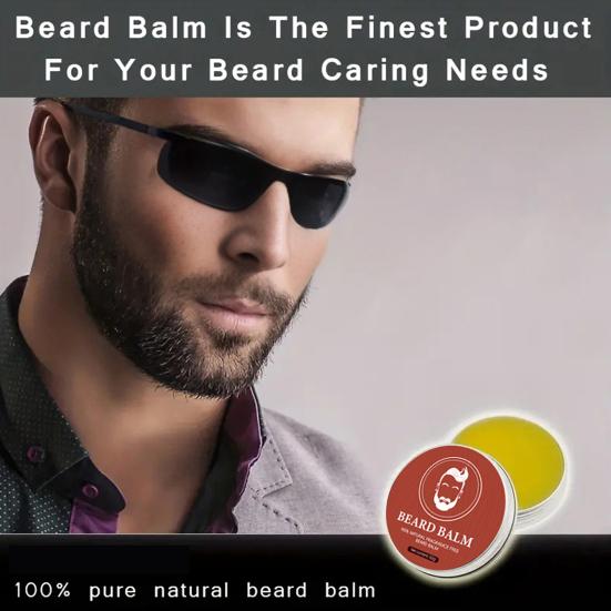 Бальзам для бороды Yousheng для мужчин 50 г Растительные экстракты Крем для бороды Смягчает Укрепляет Бороду Увлажняет Кожу Уход за Бородой Эфирные масла