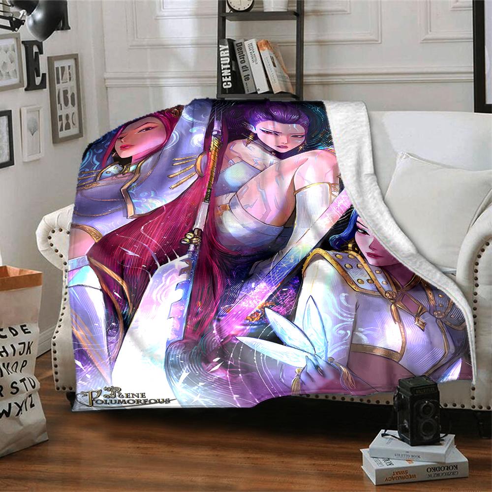 1pc KPop Demon Hunters28 Blanket, Gift, for Men and Women, Soft Blanket, Good for Sofa Bed Couch Travel, Lightweight Flannel Blanket