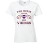 This Nurse Loves Her Vikings Football T Shirt Mens Womens Tees Top - Minnesota Vikings Team Colors