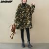 DIMANAF Женские пальто Новые большие размеры Зимние новые кашемировые куртки Пальто Парка с рождественским узором и принтом Дизайн Теплая флокированная верхняя одежда больших размеров