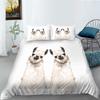 Комплект постельного белья с 3D-серией собак, пододеяльник с рисунком животных, наволочка из 2 или 3 предметов, подходит для украшения дома в комнатах для любителей животных