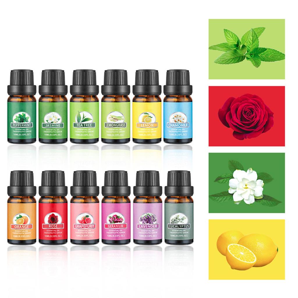 10ml Relaxing Massage Oil for Body Care, Soothing Aromatherapy Gift Set with Moisturizing Hydration for Skin