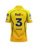 Индия Chennai Super Kings Футбольная футболка для крикета Мужская Женская Летняя Спортивная Оверсайз Футболка Дышащая Быстросохнущая Уличная одежда