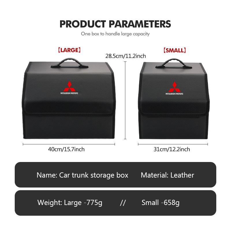 dnsh2 Car Storage Bag Foldable Travel Dustproof Organizer Box Trunk Tool Case For Mitsubishi Lancer ASX Pajero Mirage Attrage Xpander