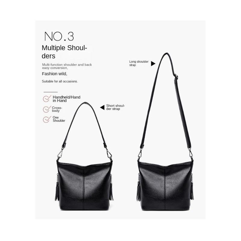 New Women's One Shoulder Messenger Bag Soft Leather Small Square Bag