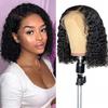 Wavy Wigs Deep Wave Lace Frontal Wigs Brazilian Hair Wigs for Black Women Natural Black 150percent