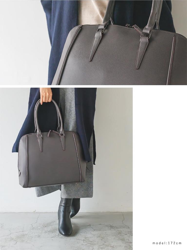 Vita Felice Round Business Tote Bag [VITAFELICE] Women's Vsib-21c33p (Gray)