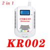 2 в 1 детектор утечки природного газа угарного газа, датчик метана, пропана, голосовая подсказка, светодиодный дисплей, газовый анализатор с вилкой европейского стандарта для дома