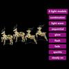 LED Reindeer 4 pcs. 80 LEDs Multicolor 44 x 18 x 65.5 cm PET