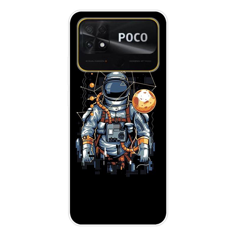 Для Xiaomi Poco C40 C 40 Чехол Мягкая силиконовая задняя крышка Мультяшный чехол для телефона Разнообразие