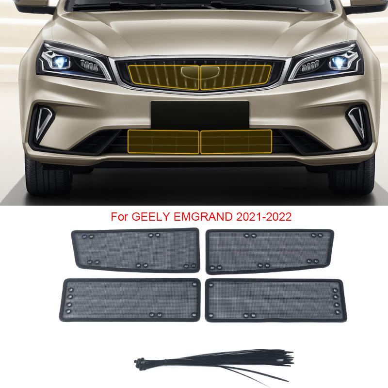 Автомобильный защитный чехол для воздухозаборника от насекомых, вставка Airin, сетчатый вентиляционный фильтр для гоночного гриля для Geely Emgrand L Pro EV 2018-2025