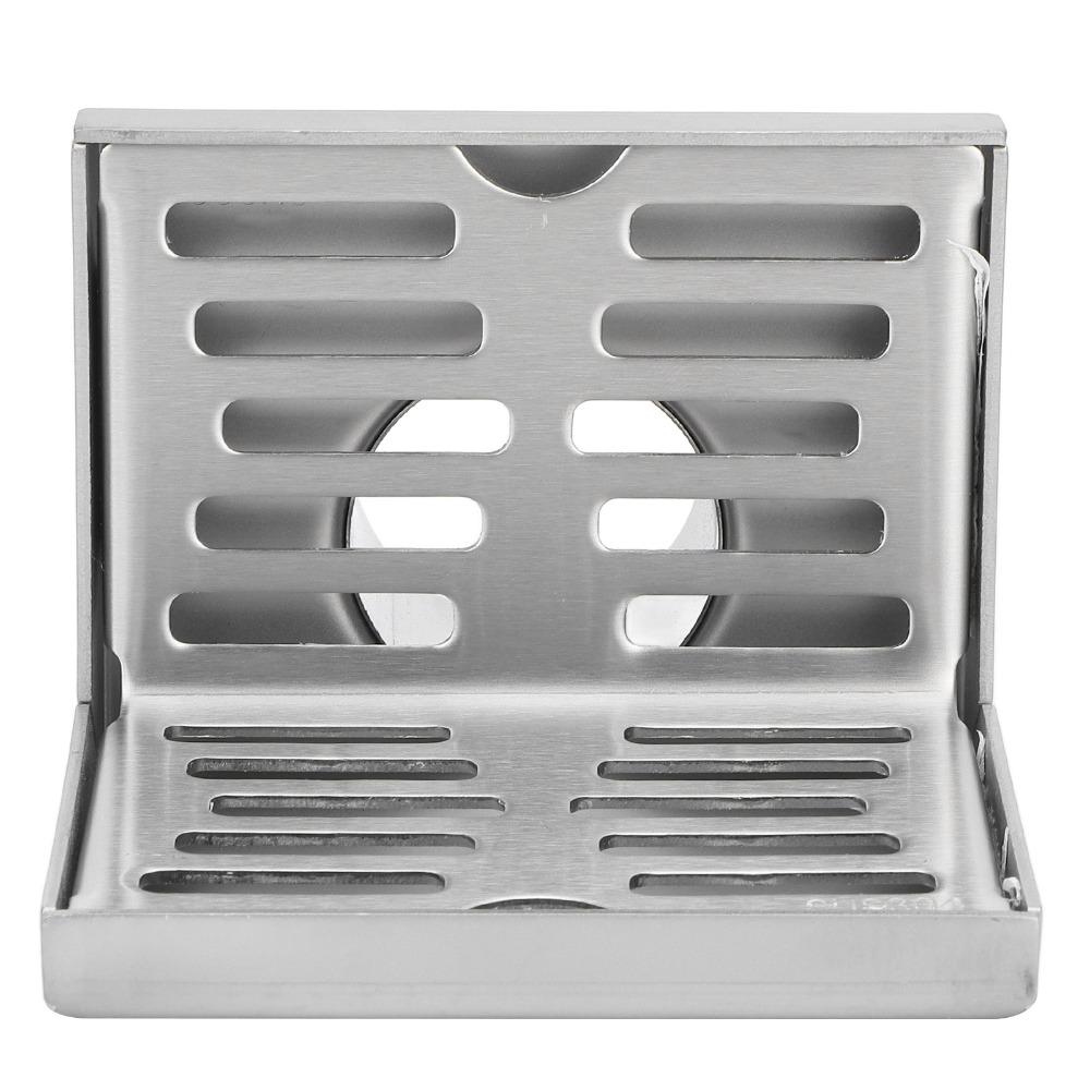 L Shape Corner Floor Drain SUS304 Stainless Steel Wall Drain Modern Floor Drain  Bathroom
