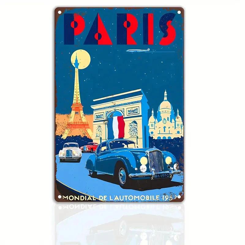 Vintage Travel The World Metal Sign MALAGA CROATIA FLORIDA Retro Poster Home Bar Room Pub Cafe Hotel Club Wall Decor Gift