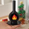 Мини DIY Рождественский камин для микроландшафта с пряничным человечком