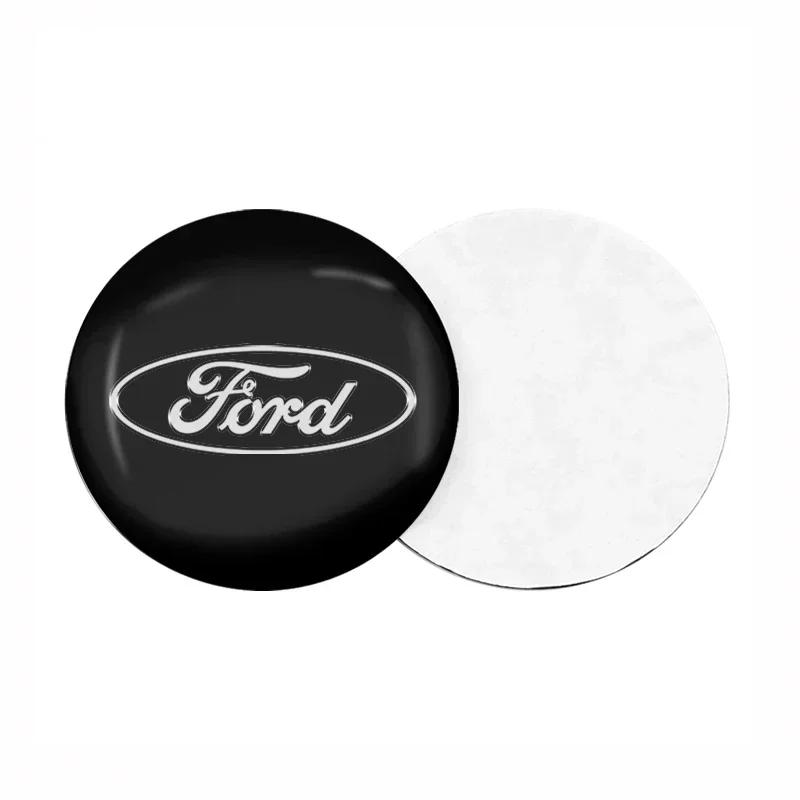 Автомобильная наклейка Ford 2025 Горячая 4 шт. Автостайлинг 56 мм Наклейка-значок на центральную крышку ступицы колеса автомобиля Для Ford Focus Mk2 Mk3 Fiesta Ranger